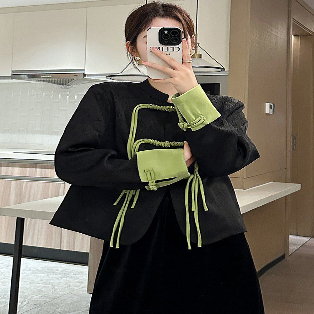 Versatile New Chinese style Small Fragrant Style Women s Suit 2025 Early Spring Light Chinese Style Retro Embroidered Short Coat Trendy image 4