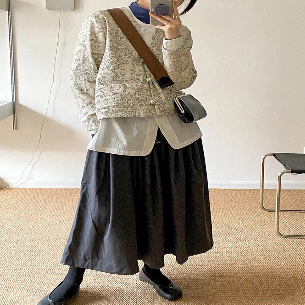 Spot new Chinese style small fragrant style cardigan jacket for women retro jacquard high end feeling western style short and niche top image 3