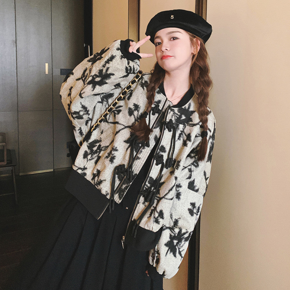 New Chinese style embroidered jacket with a niche design women s 2025 spring new loose short baseball jacket top image 12