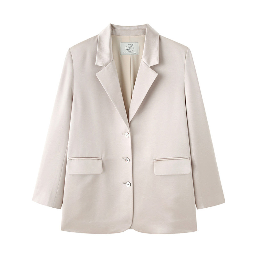 ASAYA3076 Qing Weiyang] acetate blazer