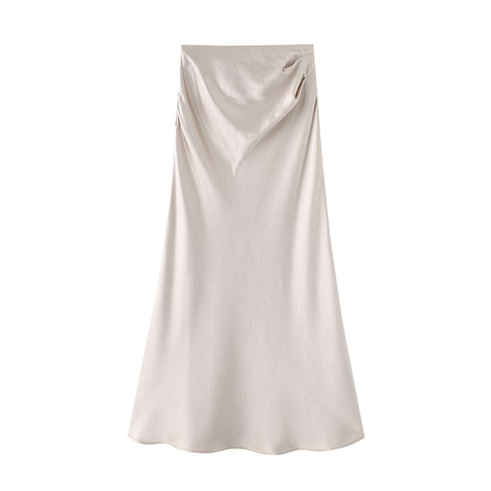 Lu Qingyi Original Qing Weiyang Acetic Acid Suit Coat Women s Spring and Autumn Satin Fish Tail Half Skirt Suit Set image 82