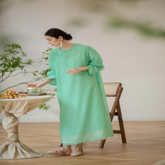 ASAYA3064 New Chinese Style Women’s Dress 2024 Summer Chinese Style Cheongsam Long Skirt