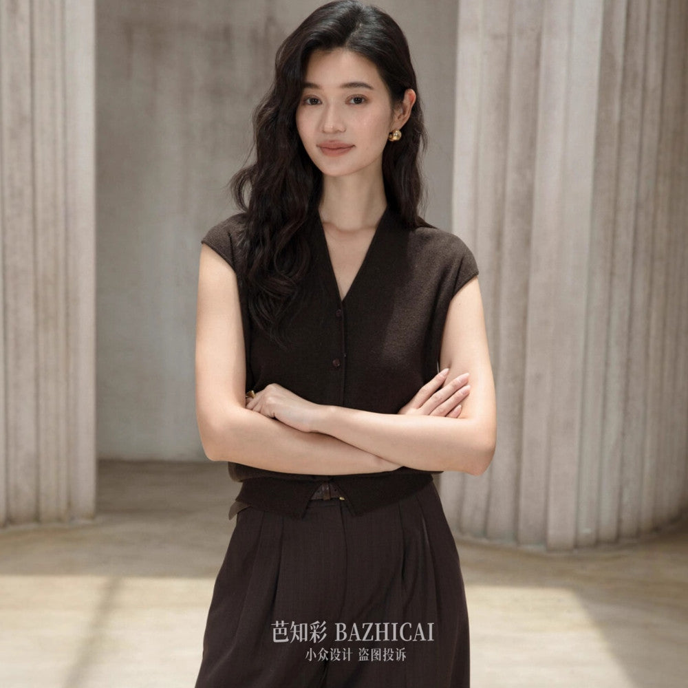 SAYA4729 – Cozy Chic Wool Vest ✨🍂