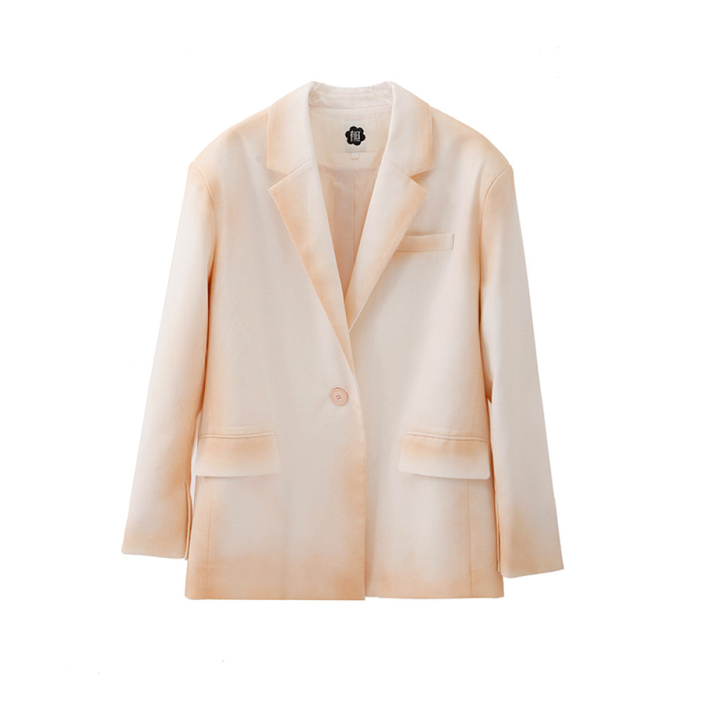 Original design by UART with ears misty atmosphere handmade gradient dyeing suit jacket image 10