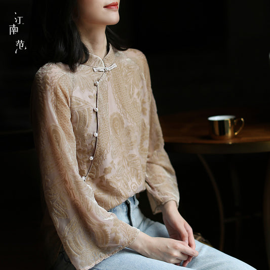 ASAYA3043 Jiangnan style improved cheongsam style top