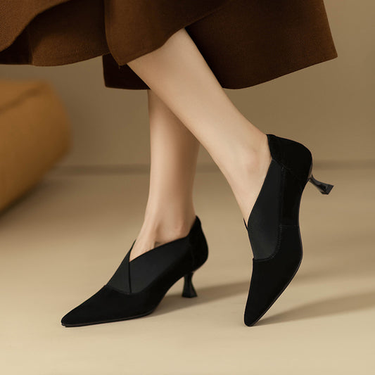 ASAYA3039 French pointed toe versatile single shoes