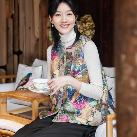ASAYA2884 Fei Tang Guofeng Chinese style jacquard vest