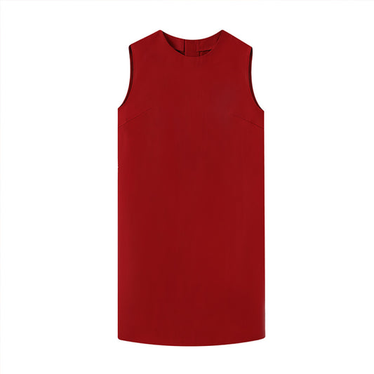 ASAYA2870 Round neck new Chinese style plate button sleeveless straight dress