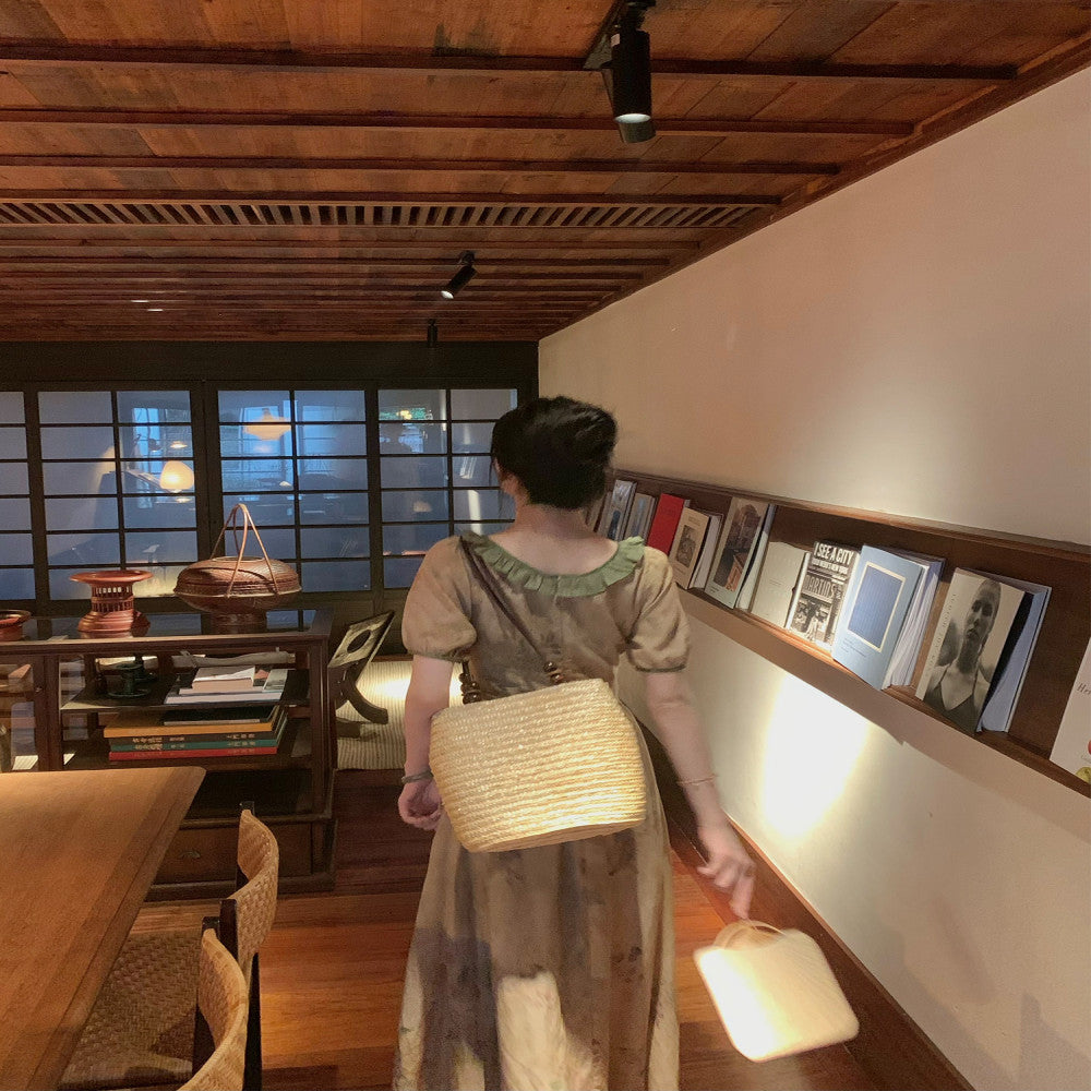 Superficial Lyrical Poetry Xuan Su Classical Set Linen French Dress image 8