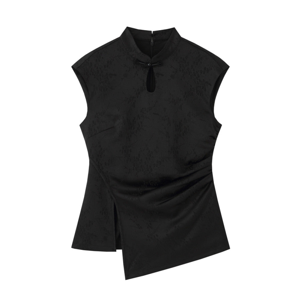 Lu Qingyi Original Clear Light Diao Heavy Industry Jacquard Cheongsam Skirt for Women Summer Chinese Style Improved New Chinese Style Dress image 62