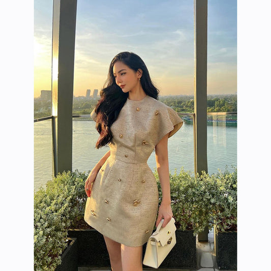 ASAYA2819 High-end light luxury 2023 new style small fragrant dress