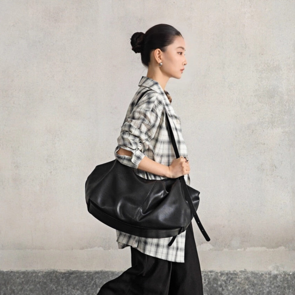 ASAYA4731 – Urban Plaid Shirt Vibe 🖤🤎