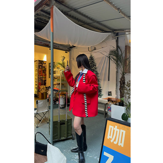 ASAYA2768 Fashionable street style spring autumn and winter women’s silhouette suit