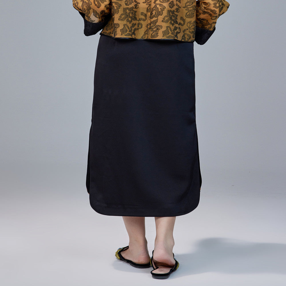 Moyu 2024 Spring Summer New Chinese Style Original Retro Embroidery Improved Cheongsam Skirt Medium Long Chinese Half length Skirt image 5