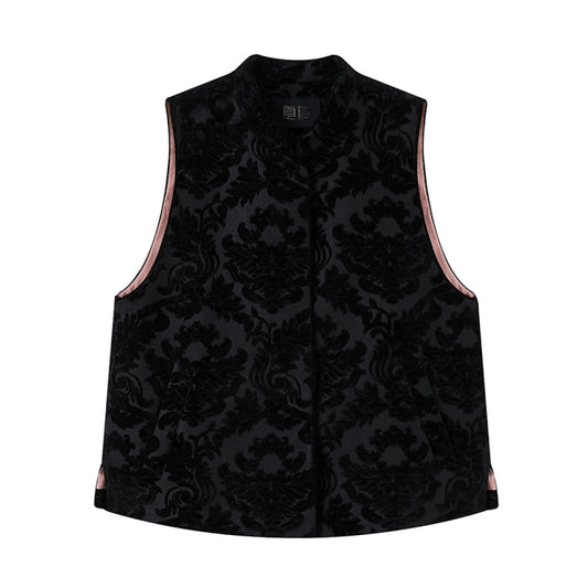 ASAYA2693 New style chenille jacquard quilted vest for women new Chinese style outer vest