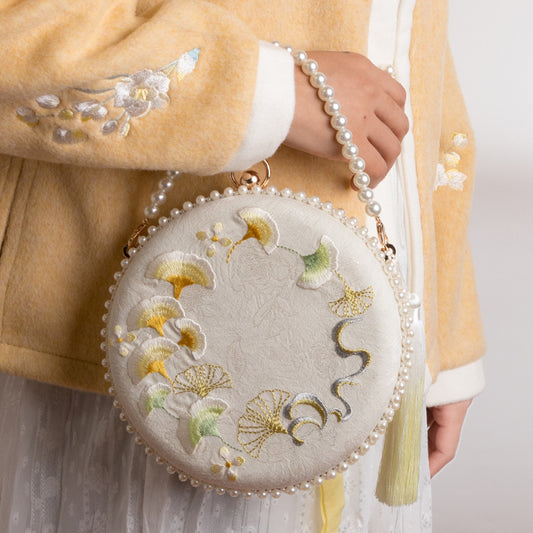 ASAYA2625 Embroidered handmade niche design versatile antique style crossbody small bag