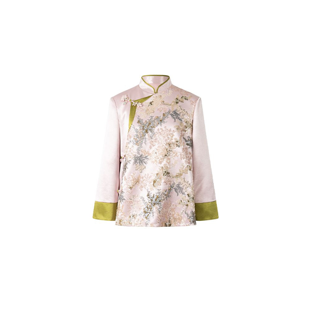 ASAYA4743 – Blossom Radiance Brocade Set 🌸✨