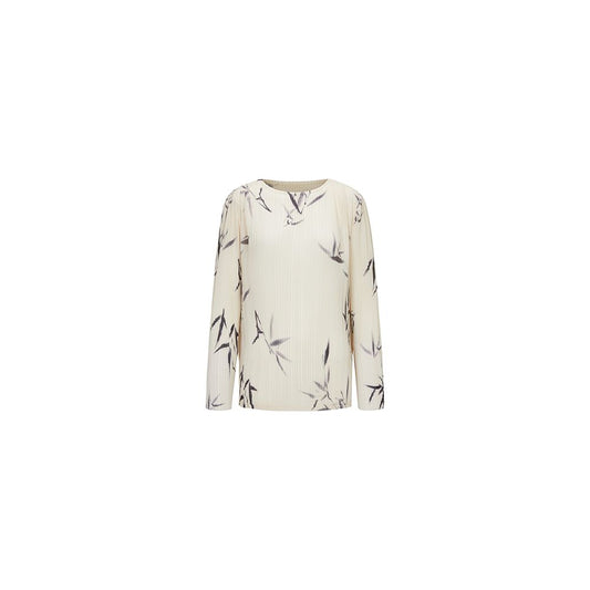 ASAYA2564 Bamboo leaf print new Chinese style top slim shirt