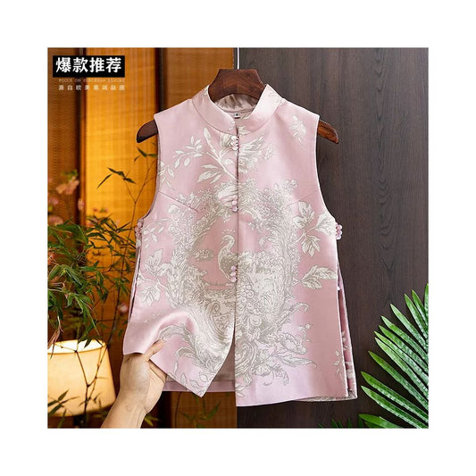 ASAYA2525 new autumn women’s retro improved young cheongsam vest