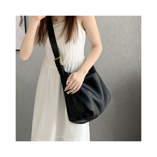 ASAYA2423 Broadband crossbody class single shoulder high-end commuting large capacity soft leather tote bag