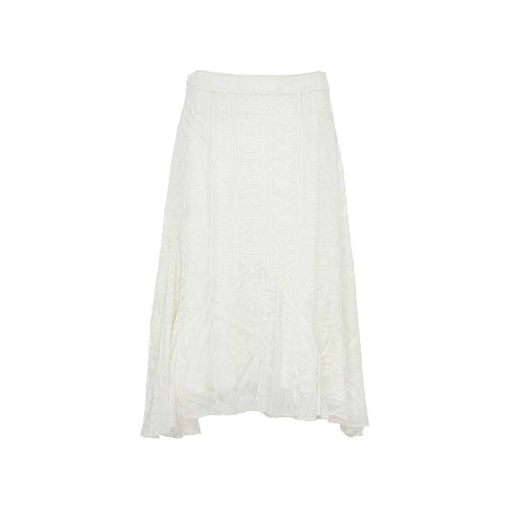 Blogger s same flower and tree deep irregular half skirt women s fishtail skirt velvet A line skirt new Chinese style half skirt image 11