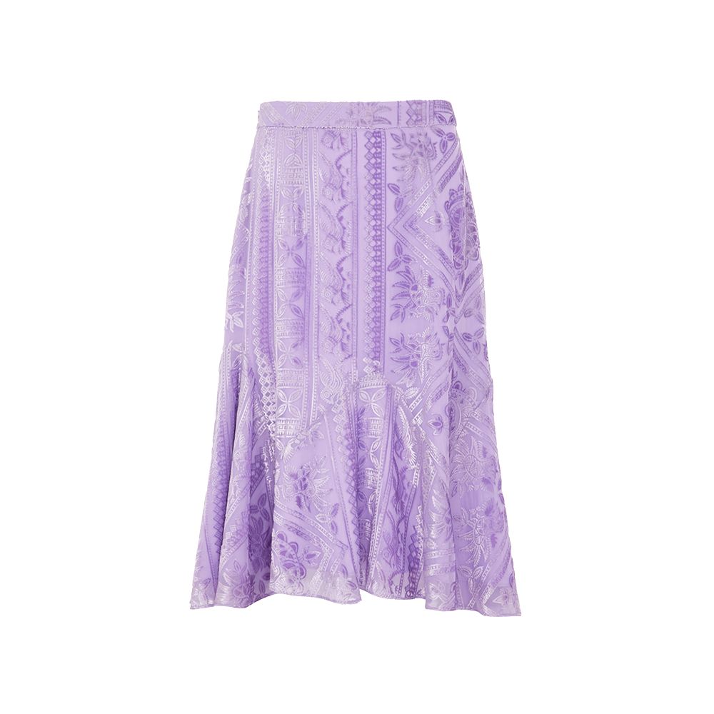 Blogger s same flower and tree deep irregular half skirt women s fishtail skirt velvet A line skirt new Chinese style half skirt image 16