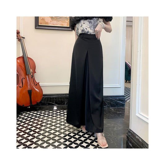 ASAYA2328 Loose and Drapey Wide-Leg Casual Pants