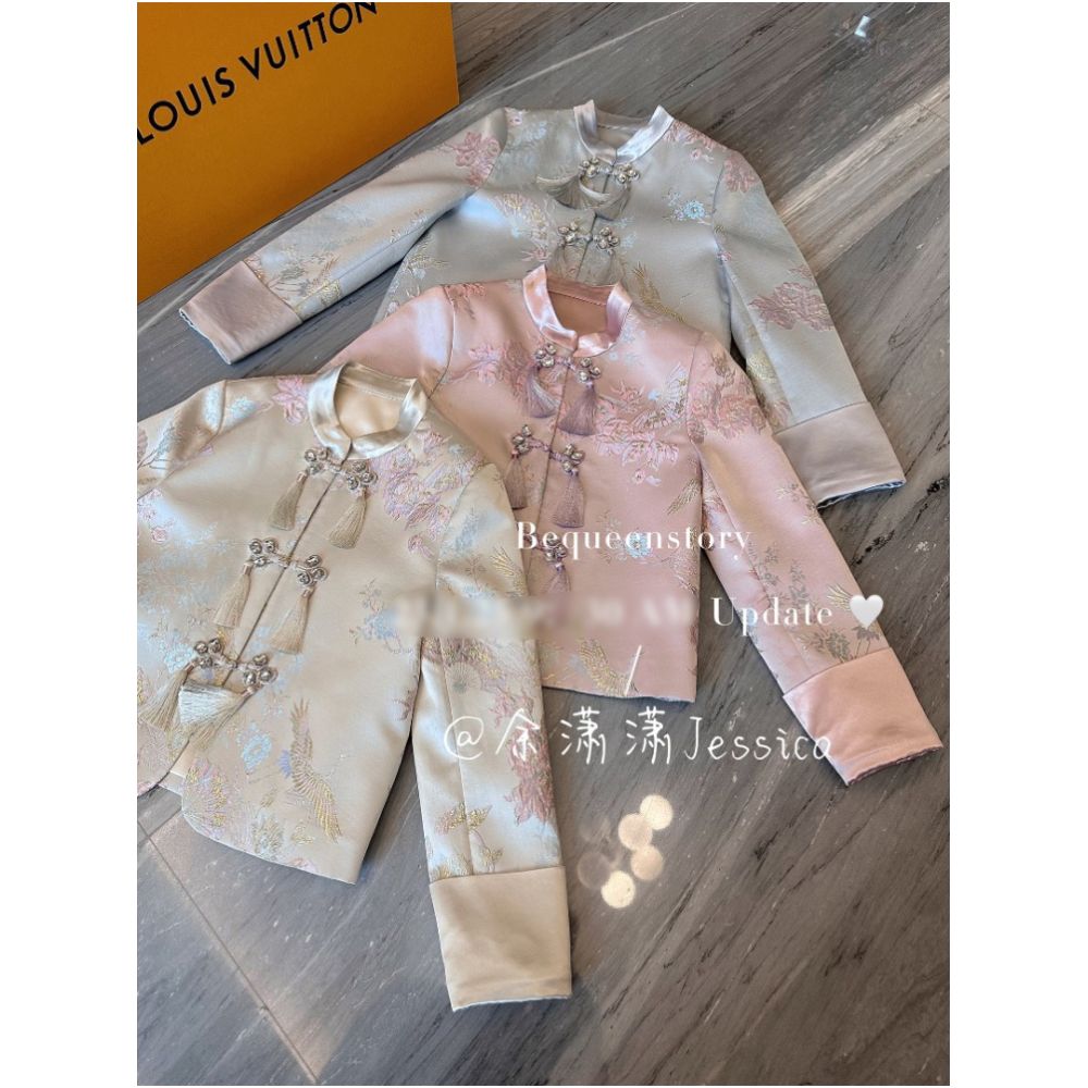 Yu Xiaoxiao s Dream of Hualu A New Chinese Heavy Industry Tassel Embroidery Style Fashionable Chinese Style Short Coat image 19