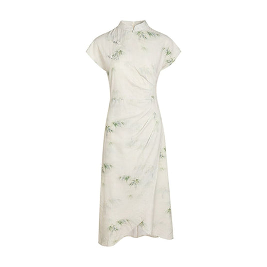 ASAYA2286 Srose Zhuxuan Chinese style short-sleeved cheongsam dress