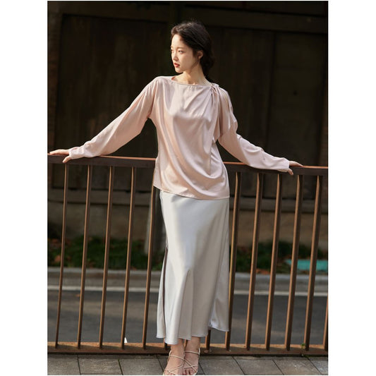 ASAYA2266 Satin Silk Everyday Shirt