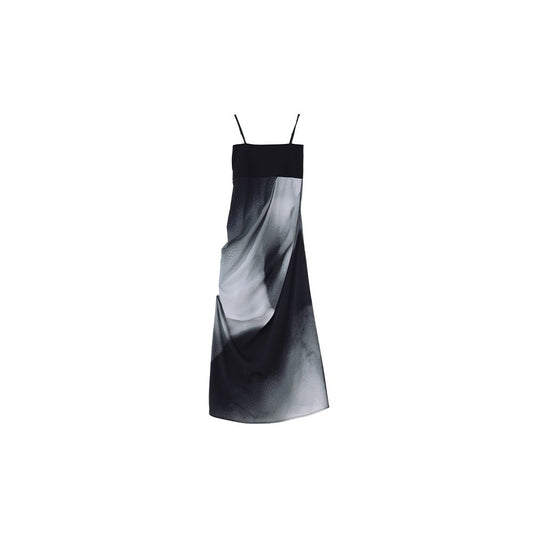 ASAYA2248 Knitted Waist Hanging Sling Dress