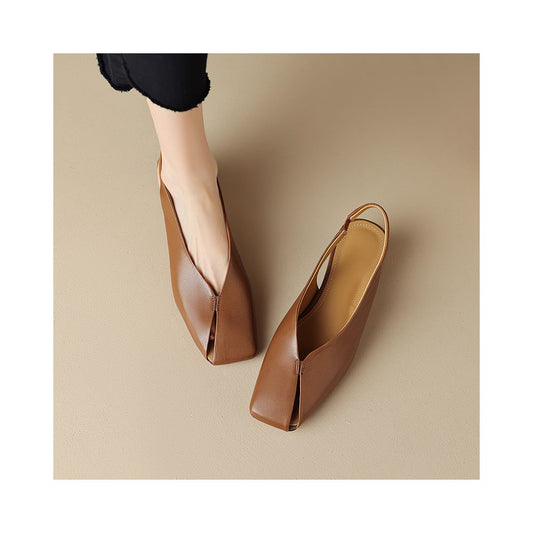ASAYA2238 Bantou minimalist style sandals with heel