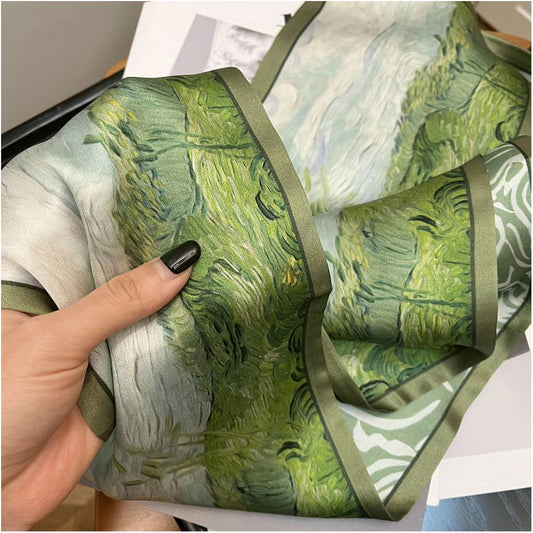 ASAYA2217 Mulberry Silk Silk Scarf (13 Designs)