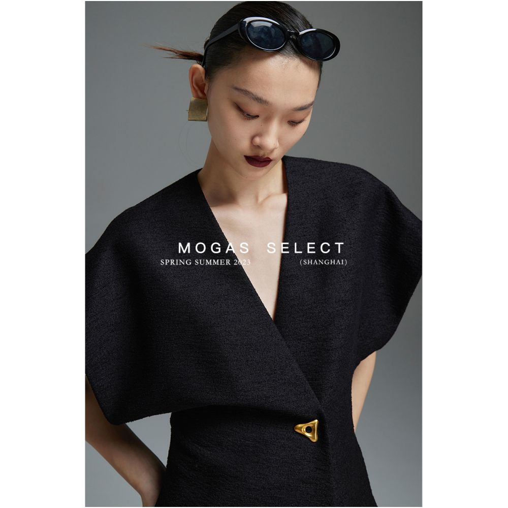 In stock Mogas cool and elegant temperament slim waist one button asymmetrical suit sleeveless vest for women image 5