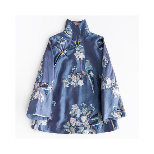 ASAYA2121 Loose-fitting cheongsam-style Chinese shirt