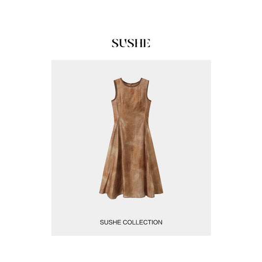 ASAYA1986 : BONDAGE/SUSHE TIE-DYE VEST CREWNECK DRESS