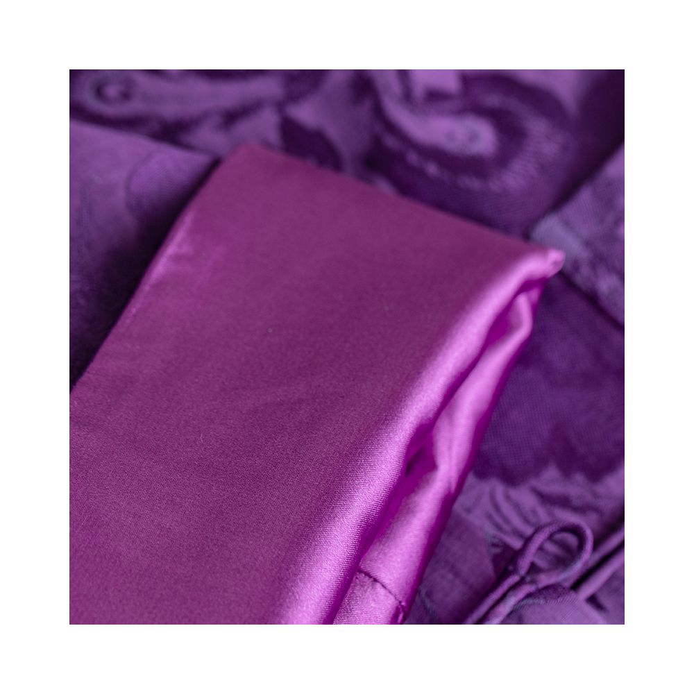 Taozhi Yaoyao 2023 Spring Purple Chinese Style Art Spring and Autumn Standing Collar Sandwich Jacquard Buckle Coat Solid Color Purple image 4