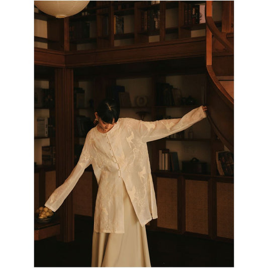 ASAYA1771  Songhe Changchun embroidered gown new Chinese style shirt CHARMMY YE playful design new dress