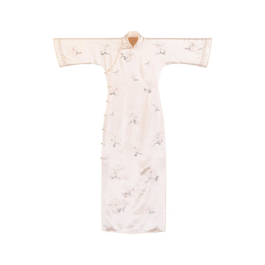 ASAYA1714 Chinese style loose pink cheongsam dress