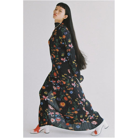 ASAYA1674  Our store is not a 7 day T Lonely 1 pleated printed stand up collar long sleeved pullover single piece floral base long sleeved T shirt