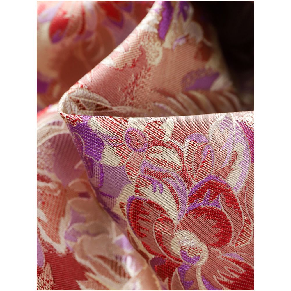 Pink jacquard woven silk vest women s early autumn new original design light Chinese style mulberry silk top image 4