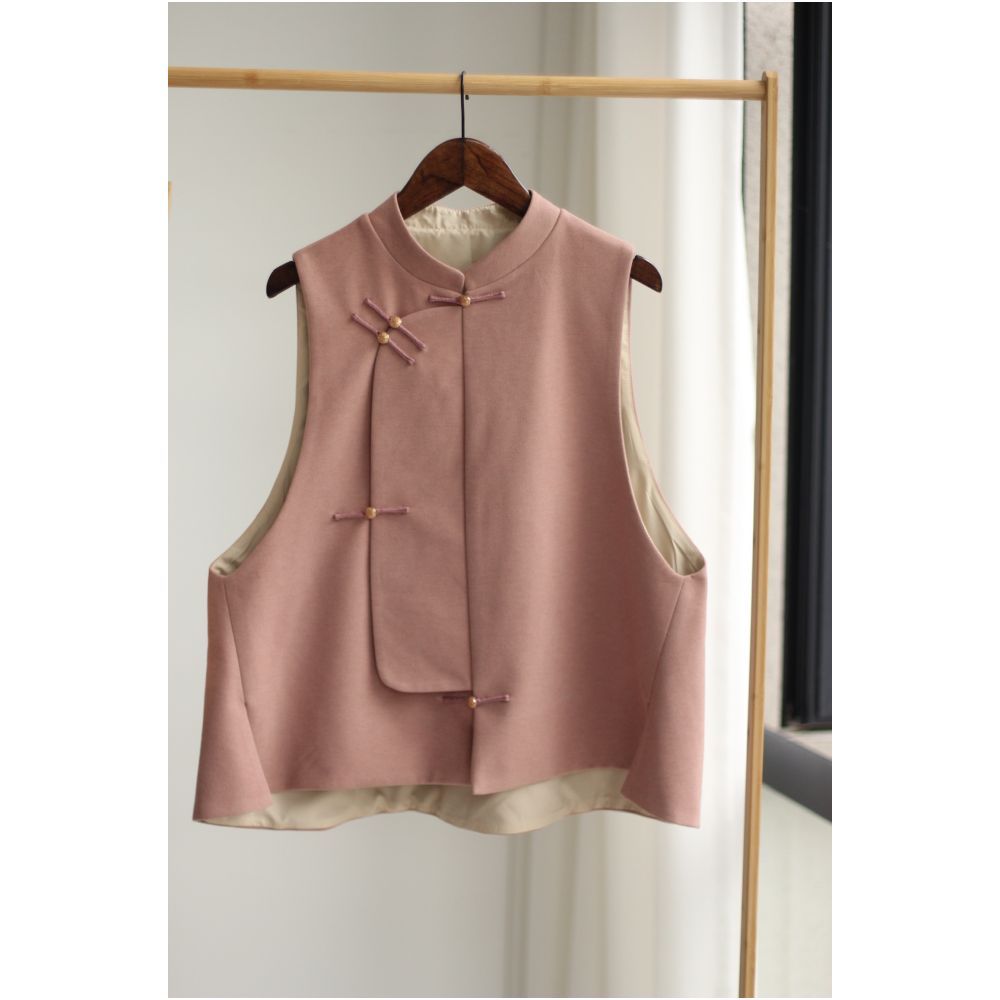 New Chinese style retro original improved vest bi entry image 5