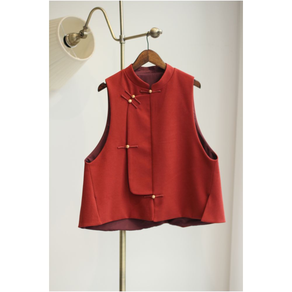 New Chinese style retro original improved vest bi entry image 7