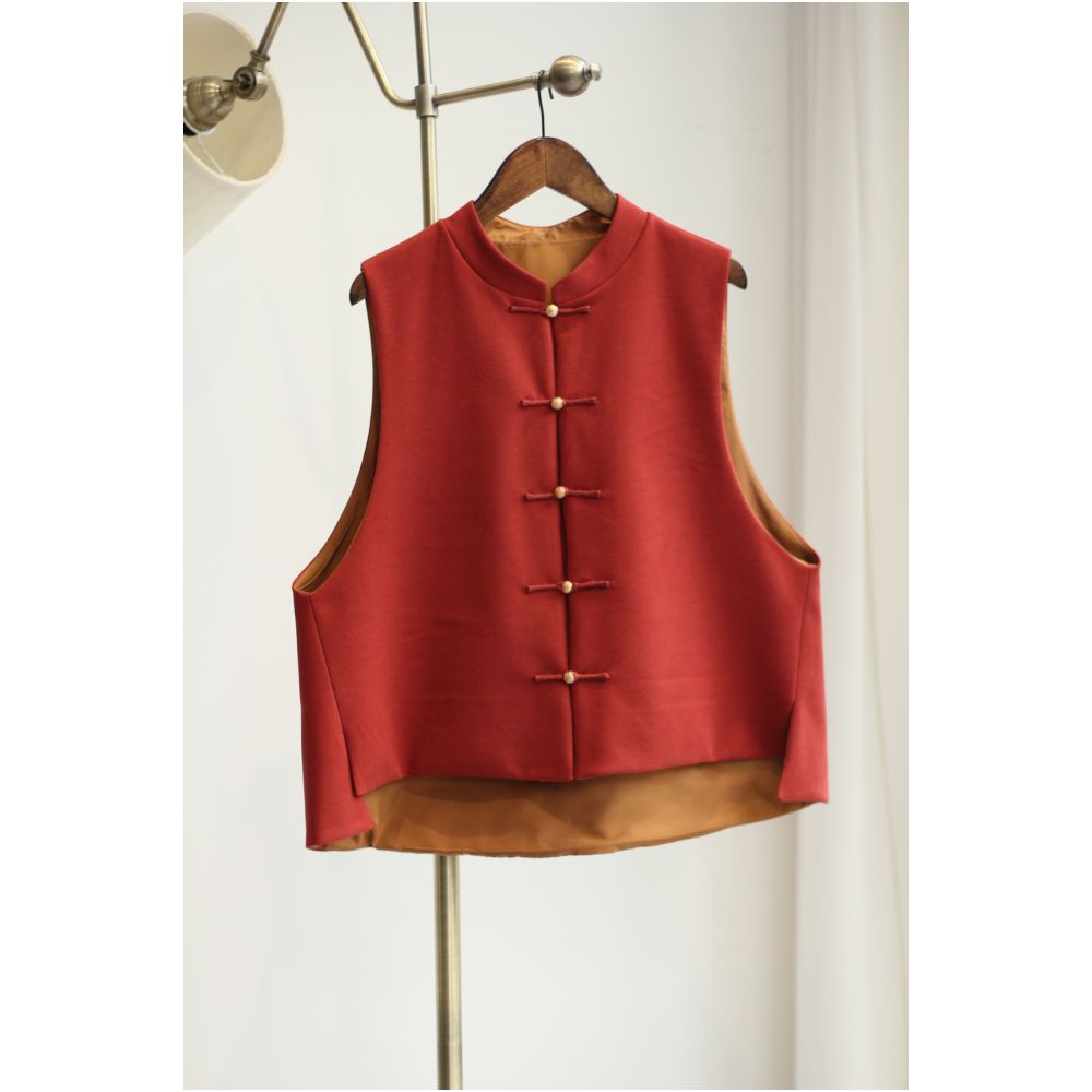 New Chinese style retro original improved vest bi entry image 9