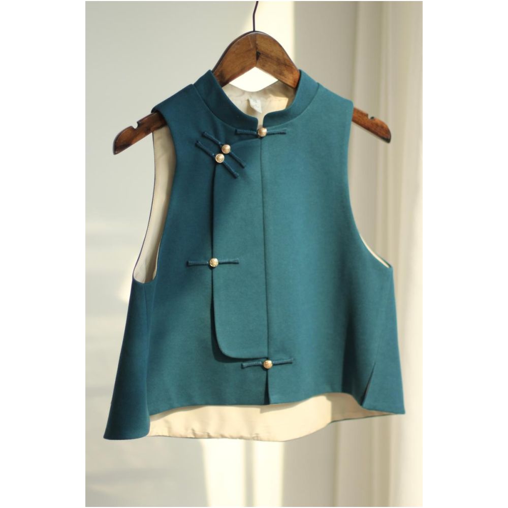 New Chinese style retro original improved vest bi entry image 14