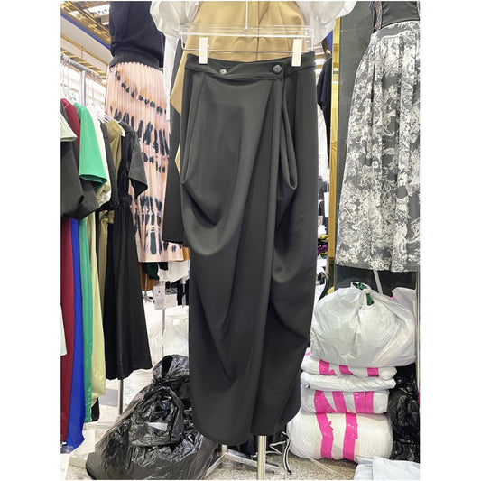 Asaya1338 - Good texture fashionable and slimming design hip covering and lifting proportion half skirt for women 2025 new versatile and elegant style