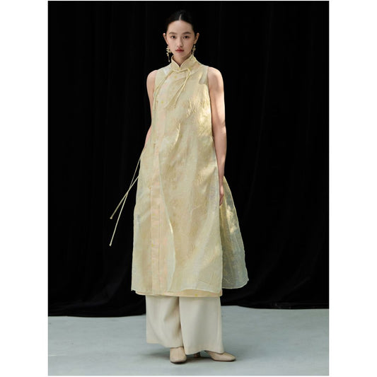 ASAYA4803 – Golden Dawn Cheongsam Dress ✨🌙