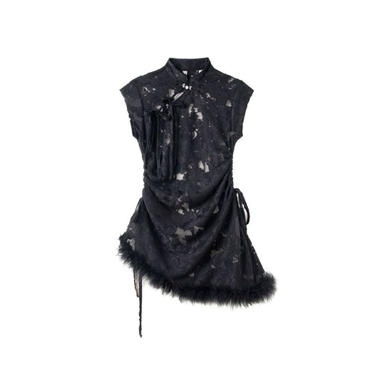 ASAYA4823 – Noir Blossom Lace Top 🌸🖤