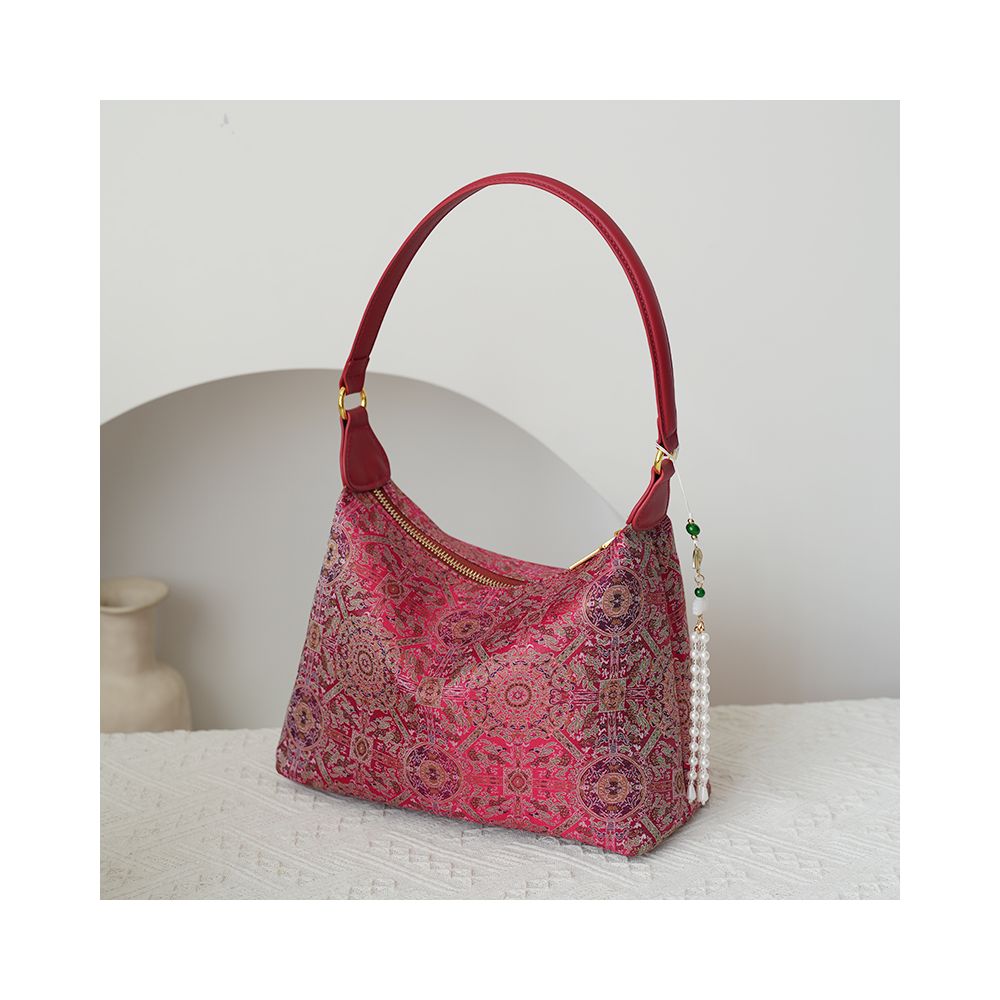 Intangible cultural heritage Song brocade mulberry silk women s bag national style cowhide cheongsam style new Chinese style Shu brocade handbag crossbody underarm bag gift image 31