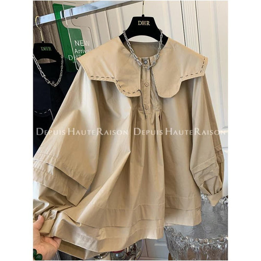 ASAYA4856 – Chic Sailor Collar Blouse ⚓✨